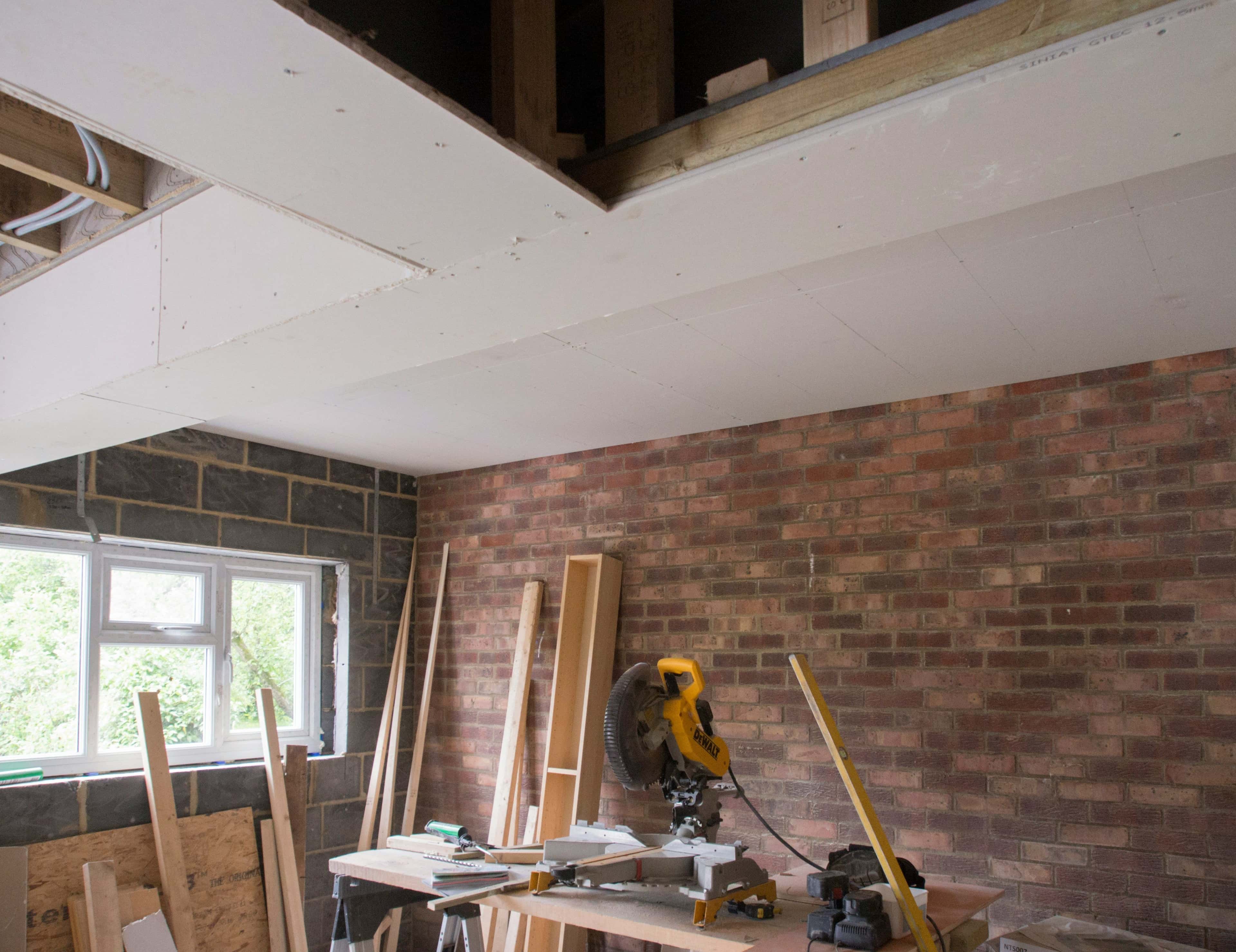 Loft conversion in progress with tools